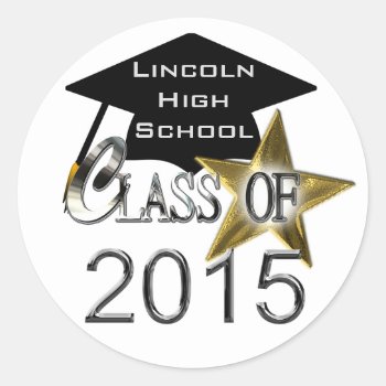 Class Of 2015 Graduation Seals by mvdesigns at Zazzle