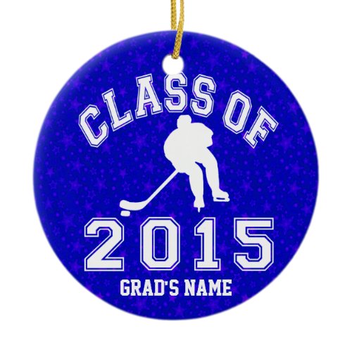 Class of 2015 Hockey Ceramic Ornament