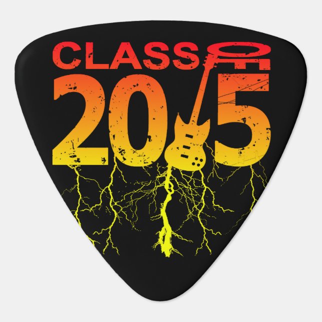 Class of 2015 Rocks Guitar Pick (Front)