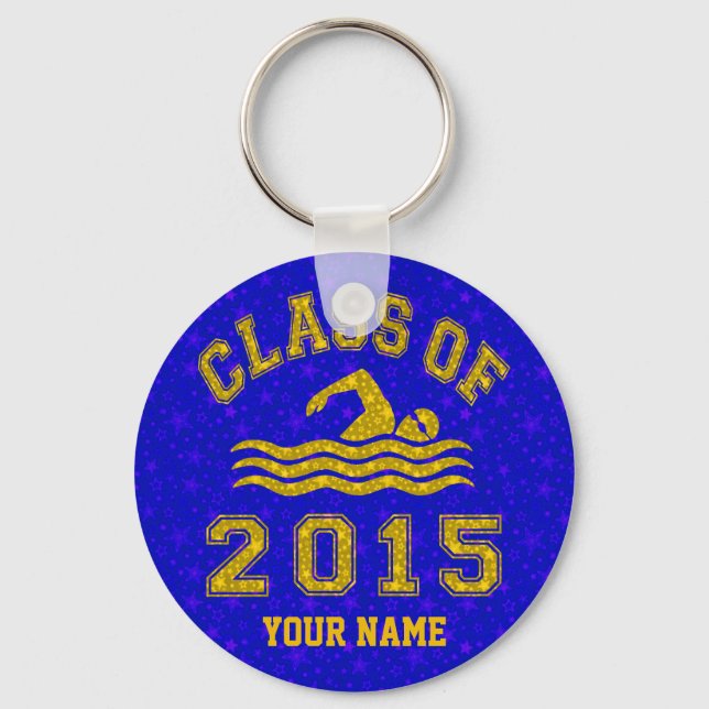 Class Of 2015 Swimming Keychain (Front)