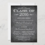 Class of 2016 chalkboard graduation party invite