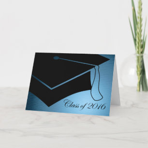 class of 2016 graduation cap thank you card