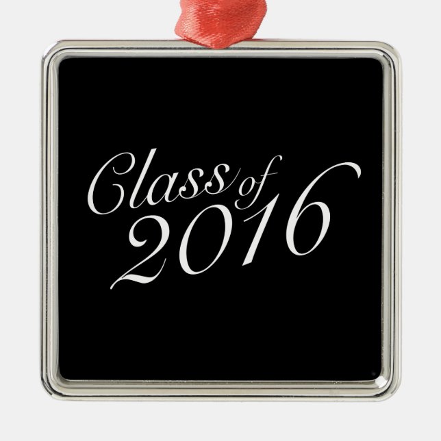 Class of 2016 High School Graduate Metal Ornament (Front)