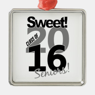 Class of 2016 necklace, customizable metal ornament