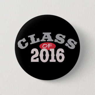 Class Of 2016 Red Pinback Button