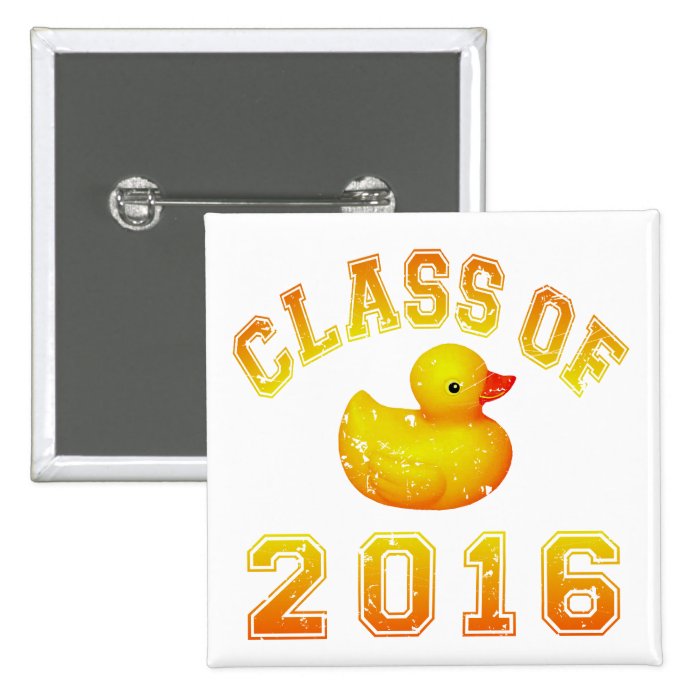 Class Of 2016 Rubber Duckie   Yellow/Red 2 Pin