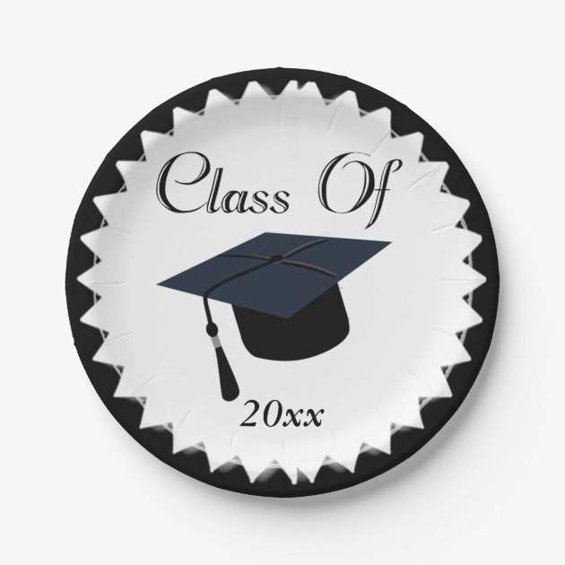 Class Of 2017 Graduation Paper Plate