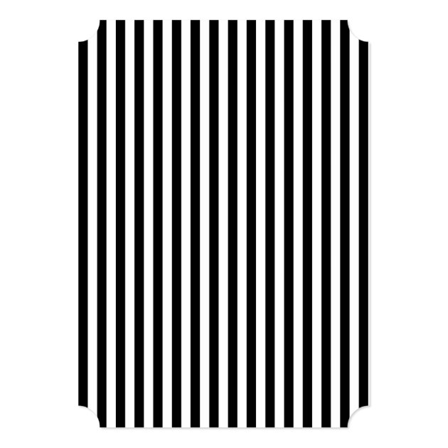 Graduation Party Gold Ticket Stripes Card