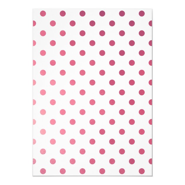 Class of 2018 Graduation Party Pink Polka Dots Card
