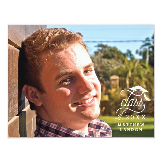 Class Of 2017 Graduation Photo Thank You Note Card
