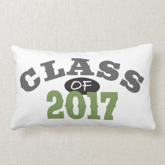 Class Of 2017 Green Lumbar Pillow