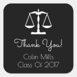 Class Of 2017 Label (black Scales) at Zazzle