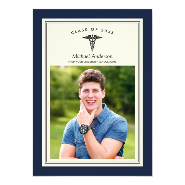 Class of 2018 Medical School Graduation Party Card (front side)