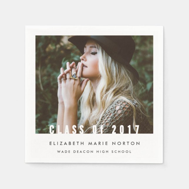class of 2017 paper napkins (Front)