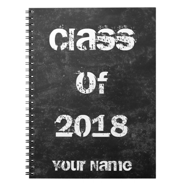 Class of 2018 Black Notebook (Front)