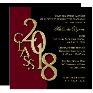 2018 graduation invitations zazzle