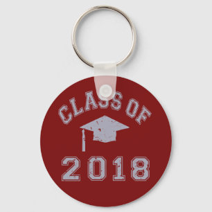 Class Of 2018 Graduation - Grey Keychain