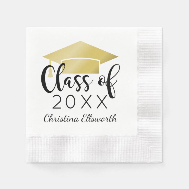 Class Of 2018 Graduation Party | Gold Napkin