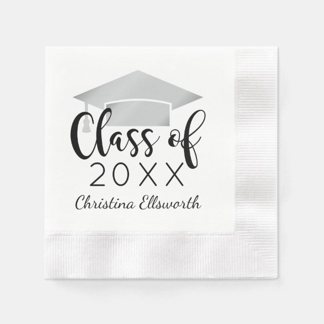 Class Of 2018 Graduation Party | Silver Napkin
