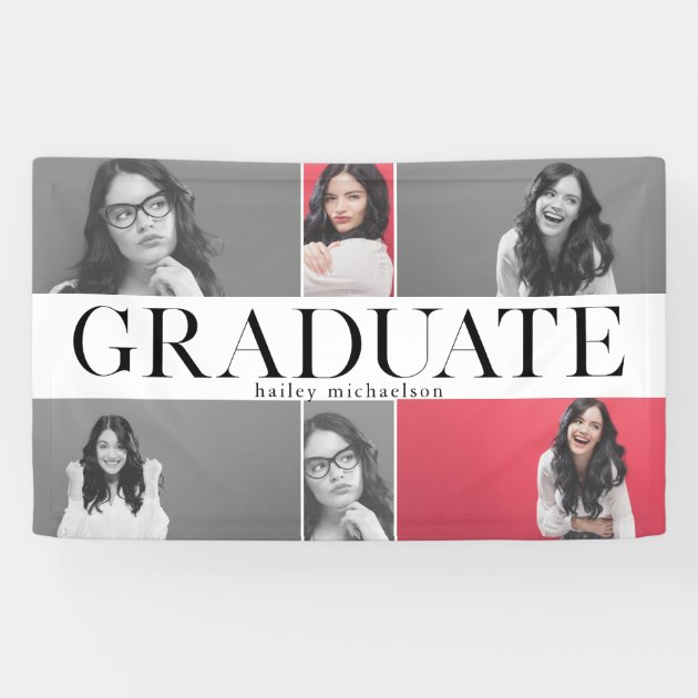 Class Of 2018 Graduation Photo Collage Banner