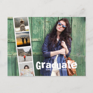 Class of 2018 Photo Graduation Party Invitation. Invitation Postcard