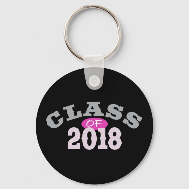 Class Of 2018 Pink Keychain (Front)