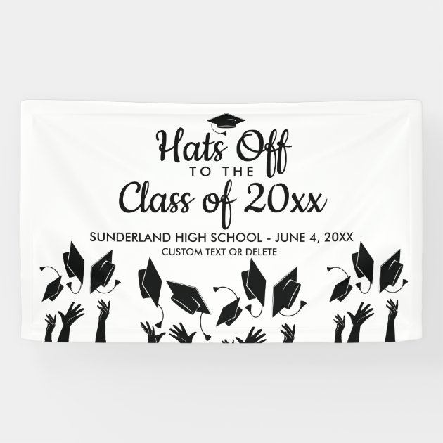 Class Of 2018 School Name Graduation Party Sign