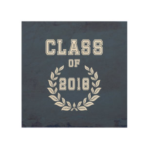 Class of 2018 wood wall decor