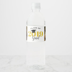 Class of 2019   2 photos Graduation Water Bottle Label