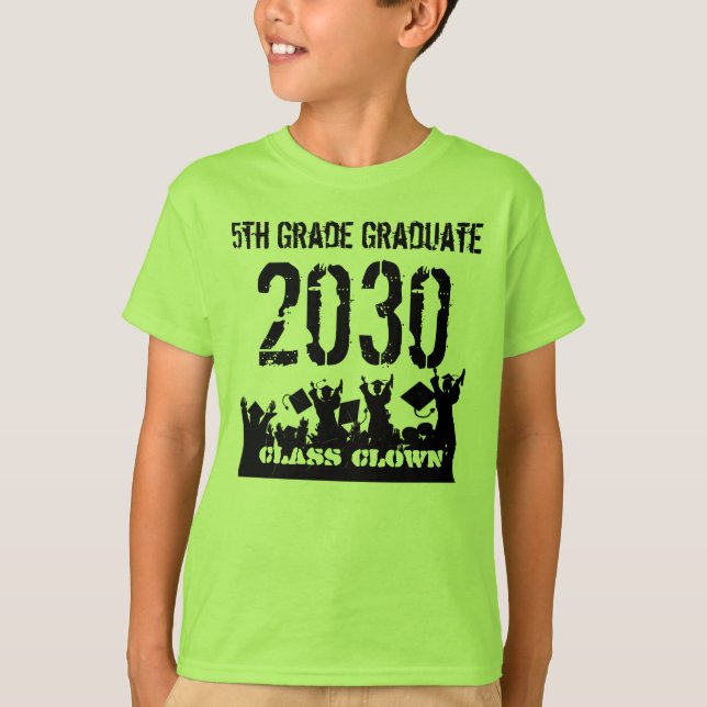Class of 2019 5th Grade Grad T-Shirt (Front)