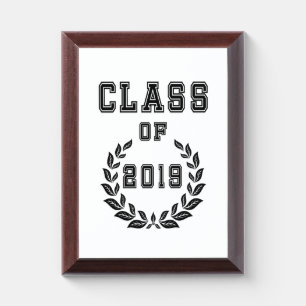 Class of 2019 award plaque