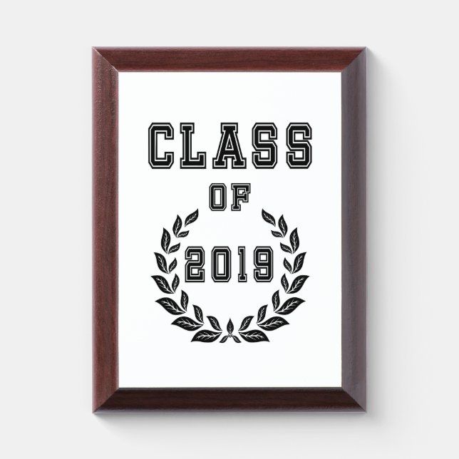 Class of 2019 award plaque (Vertical)