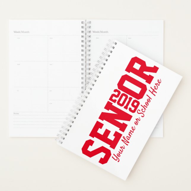 Class of 2019 Block Letter Senior Graduation Planner (Display)