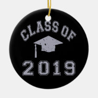 Class Of 2019 Graduation - Grey Ceramic Ornament