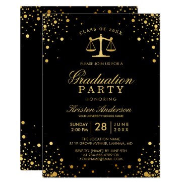 Class of 2019 Law School Graduate Graduation Party Invitation Class of 2019 Law School Graduate Graduation Party Invitation