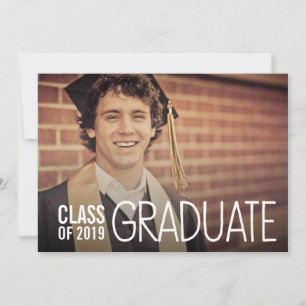 CLASS OF 2019 MALES GRADUATION PARTY PHOTO INVITE