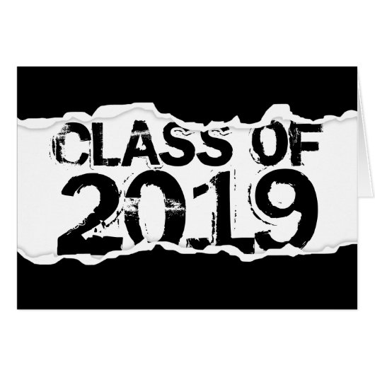 Class of 2019 page tear cards (Front Horizontal)