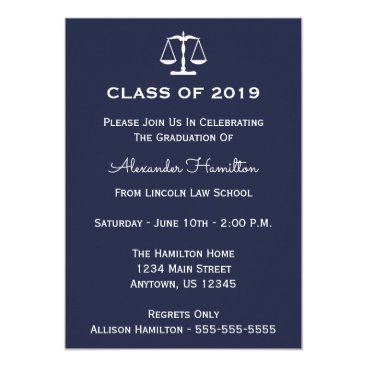 Class Of 2019 Scales Graduation Invite (Midnight) Class Of 2019 Scales Graduation Invite (Midnight)