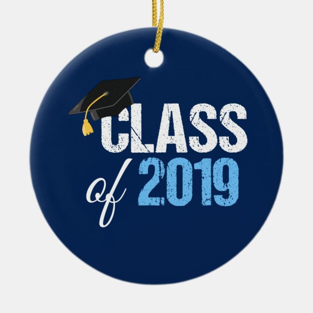 Class of 2019 Senior Graduation Ceramic Ornament (Front)