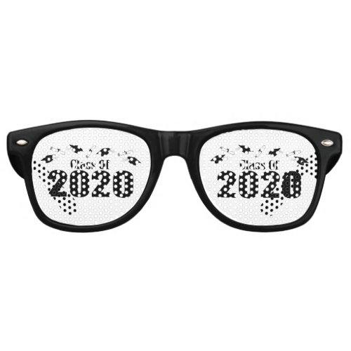 Class Of 2020 Caps And Diplomas Black Retro Sunglasses