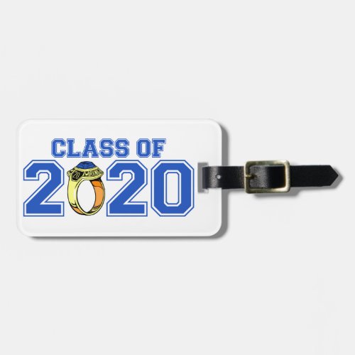 Class Of 2020 Class Ring Blue Luggage Tag