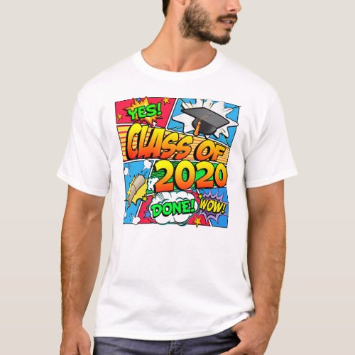 Class of 2020 Comic Book T_Shirt