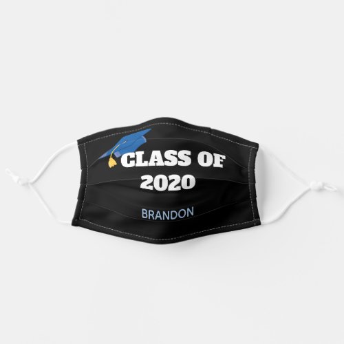 Class of 2020 Custom Name School Graduation Adult Cloth Face Mask
