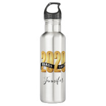 Class of 2020 Gold Black Ribbon Stainless Steel Water Bottle Class of 2020 Gold Black Ribbon Stainless Steel Water Bottle