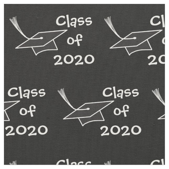Class of 2020 Grad Hat Graduation Fabric (Close Up)