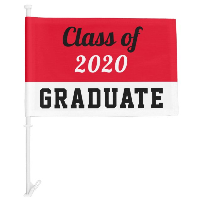 'Class of 2020 Graduate' Car Flag (Front)