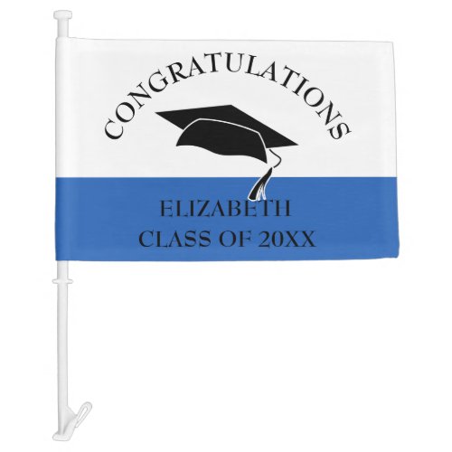Class of 2020 Graduate Graduation Cap Car Flag