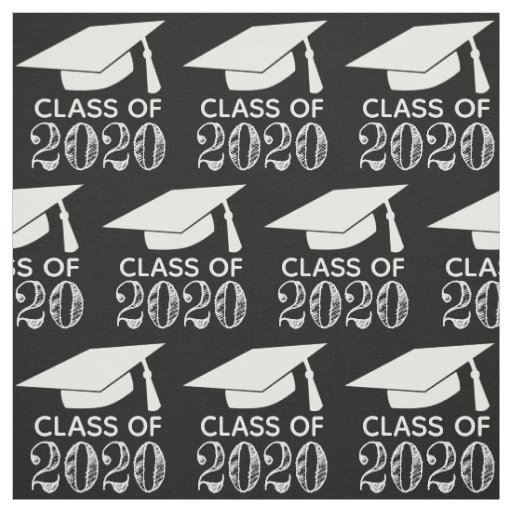 Class of 2020 Graduation Cap Black Fabric