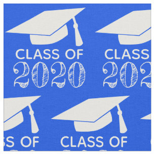Class of 2020 Graduation Cap Blue or Choose Color Fabric