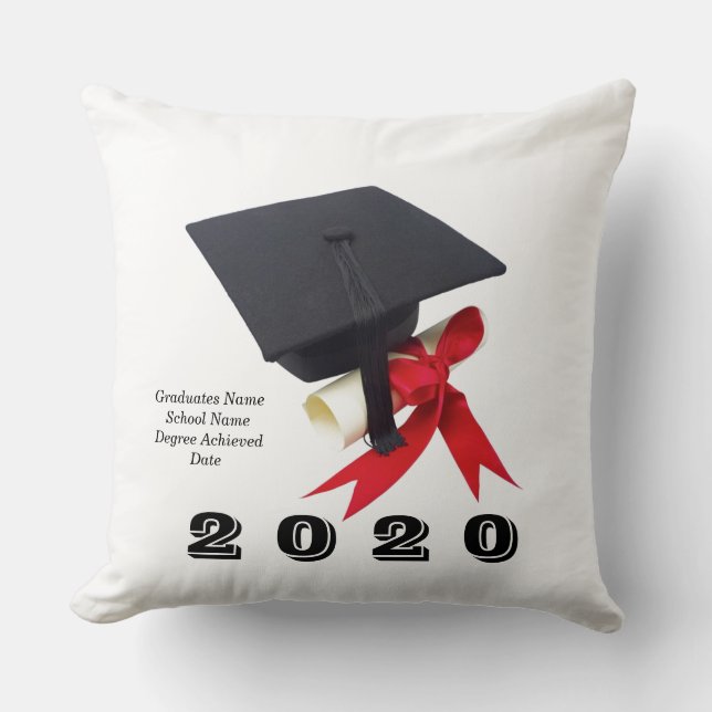 Class of 2020 Graduation Day by Janz 20x20 Throw Pillow (Front)